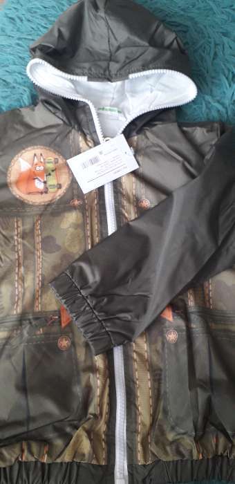 Фотография покупателя товара Куртка для мальчика Collorista "Лис", рост 98-104 см (30), 3-4 года + рюкзак