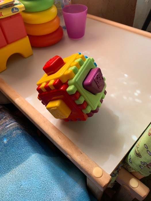 Фотография покупателя товара Развивающая игрушка Логический куб «Геометрик» 10,5х10,5х10,5см.