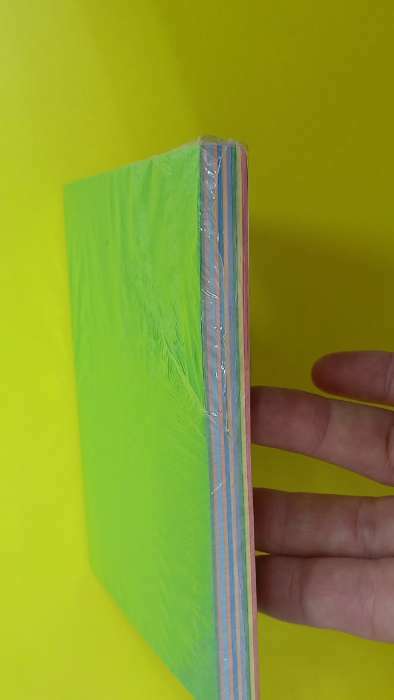 Фотография покупателя товара Бумага цветная для оригами и аппликаций 14 х 14 см, 100 листов, 10 цветов, Calligrata, в т/у пленке - Фото 2