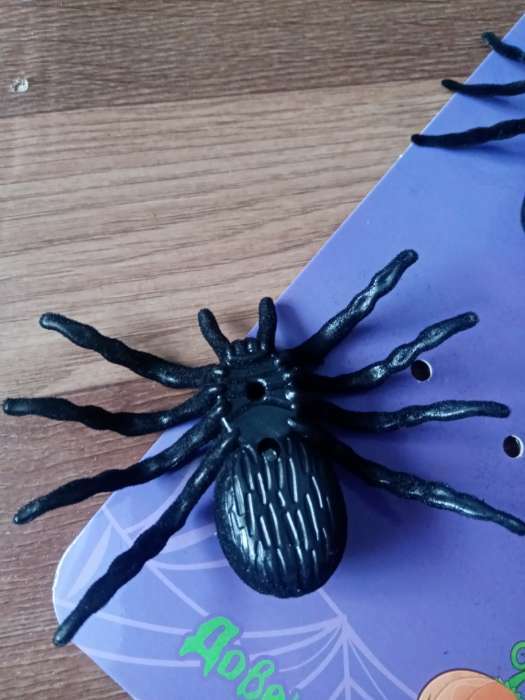 Фотография покупателя товара Паук прикол, набор, цвет чёрный - Фото 5