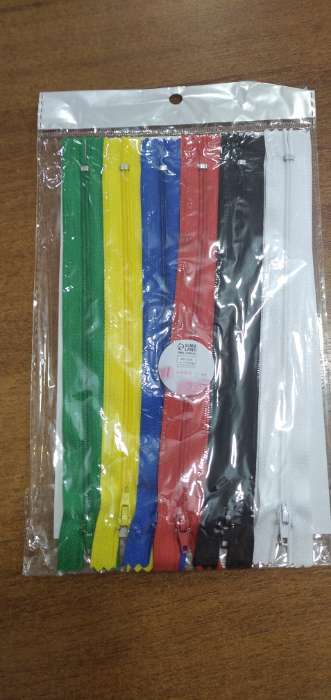 Фотография покупателя товара Набор молний «Спираль», №3, неразъёмные, 20 см, 6 шт., разноцветный - Фото 3