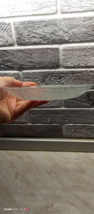 Фотография покупателя товара Набор тарелок стеклянный «Лейси», d=16 см, 6 шт, цвет прозрачный