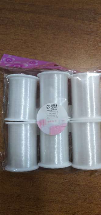 Фотография покупателя товара Мононить, d=0.15 мм, 100±5 м, чёрная - Фото 1