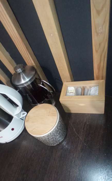Фотография покупателя товара Чайный домик, 2 секции, 14×18×8 см, бамбук - Фото 2