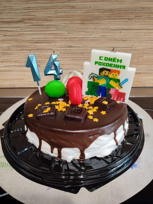 Фотография покупателя товара Свеча в торт на шпажке «Цифра 7», зеленая, 5 см - Фото 54