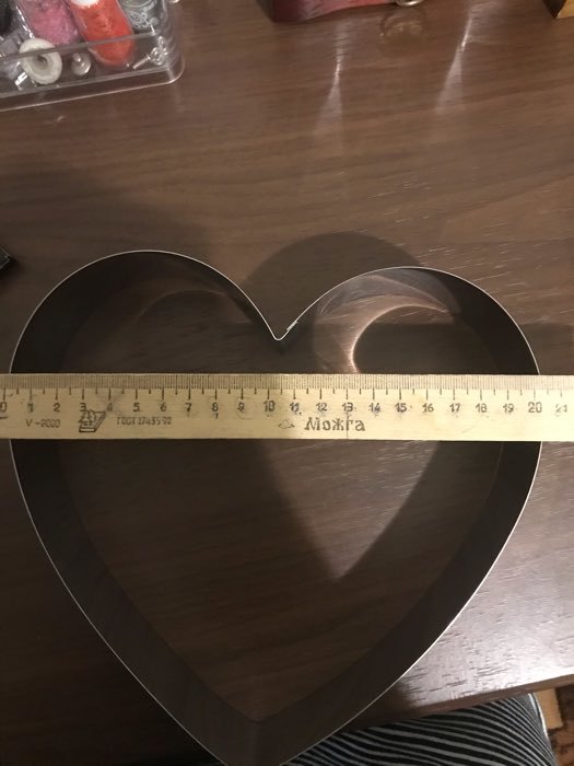 Фотография покупателя товара Набор форм для выпечки и выкладки "Сердце", 20 х 20 х 5 см, 3 шт