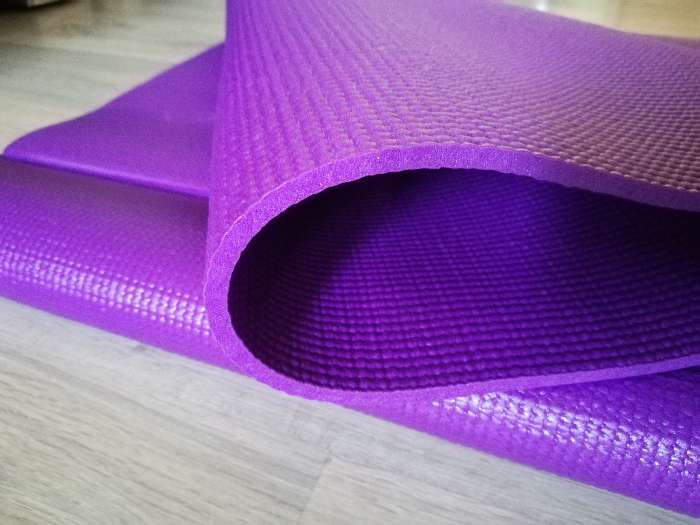 Фотография покупателя товара Коврик для йоги Sangh, 173×61×0,6 см, цвет розовый - Фото 4