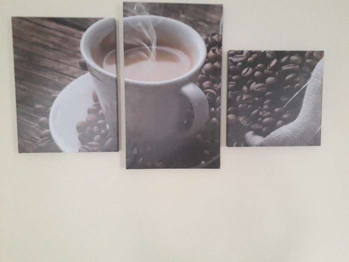 Фотография покупателя товара Картина модульная на подрамнике  "Утренний кофе"  29х35см,29х45см,29х55см;  90*56см - Фото 1