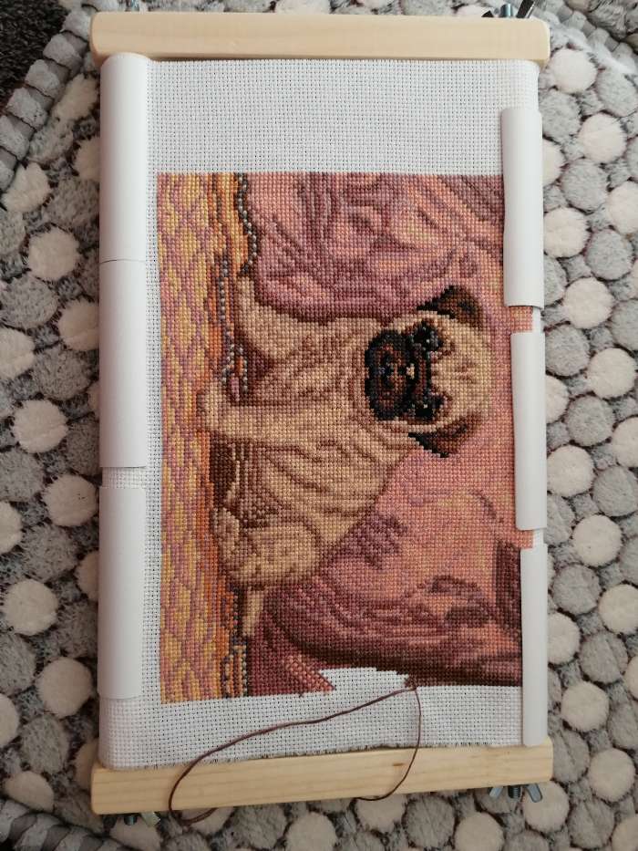 Фотография покупателя товара Пяльцы-рамка для вышивания, 20 × 30 см, цвет светлое дерево - Фото 5