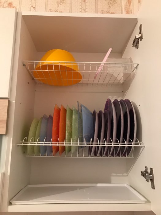 Фотография покупателя товара Комплект посудосушителей с поддоном для шкафа 50 см, 46,5×26,5 см, цвет белый - Фото 14