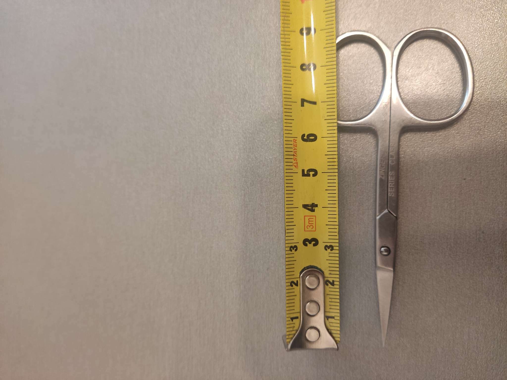 Фотография покупателя товара Ножницы маникюрные, загнутые, 9 см, на блистере, цвет серебристый, B-113-S-SH