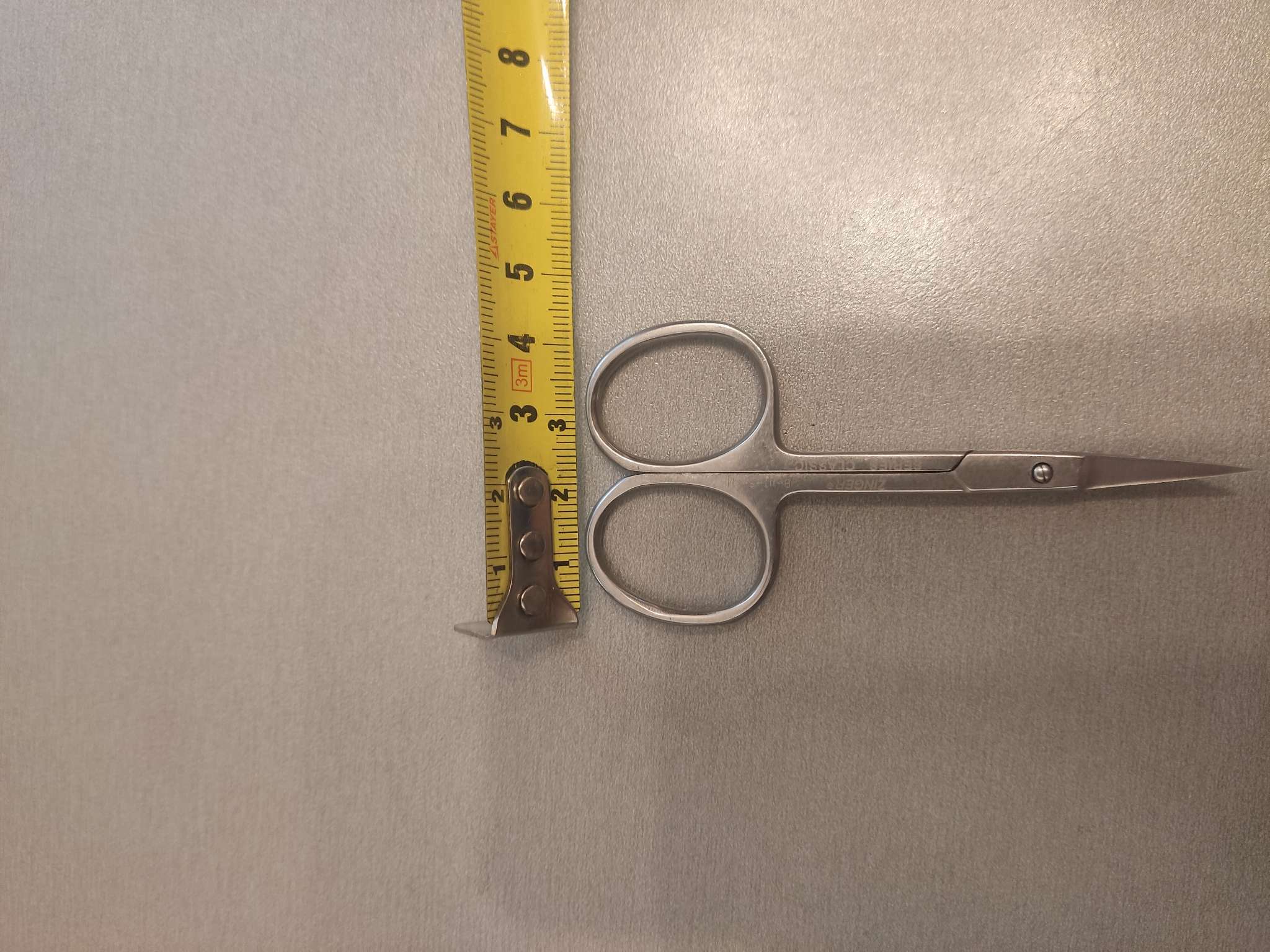Фотография покупателя товара Ножницы маникюрные, загнутые, 9 см, на блистере, цвет серебристый, B-113-S-SH - Фото 1