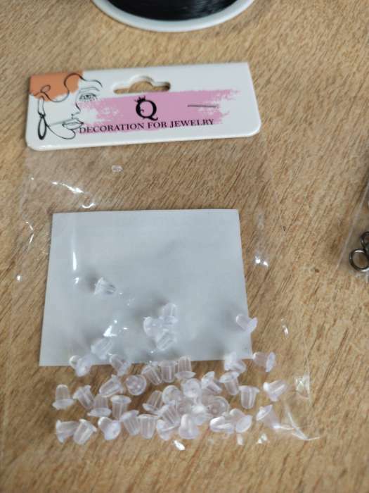 Фотография покупателя товара Заглушки для сережек, швенз, пусет силиконовые для швенз и пусет (набор 20 пар), 5×4 мм - Фото 4