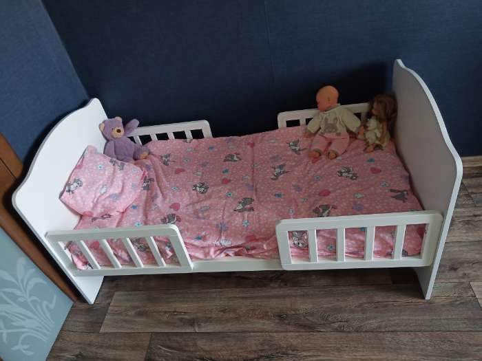 Фотография покупателя товара Кровать детская Классика, спальное место 1400х700, цвет белый - Фото 7
