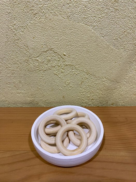 Фотография покупателя товара Набор колец для макраме, деревянные, d = 1,8/3 см, 8 шт - Фото 2