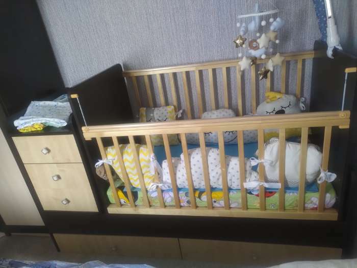 Фотография покупателя товара Кровать-трансформер «Фея 1100» слоновая кость - Фото 2