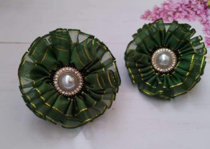 Фотография покупателя товара Лента декоративная, капроновая/атласная, с люрексом, 25 мм, 18±1 м, розовая - Фото 17