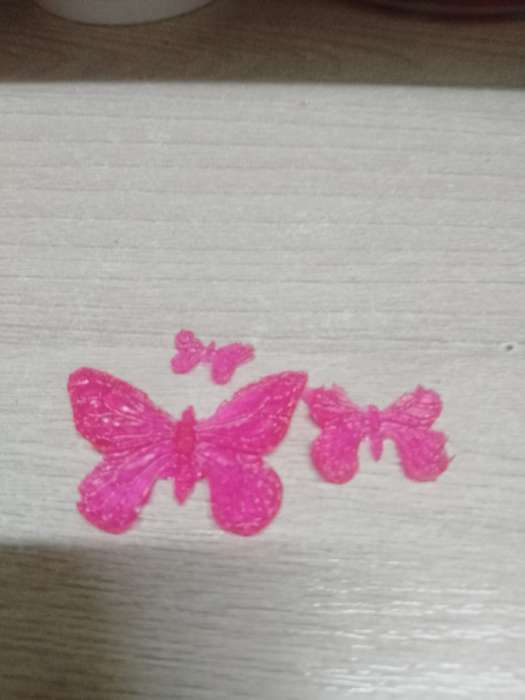 Фотография покупателя товара Молд силикон "Бабочки" 3 предмета 0,8х7х5,5 см - Фото 1