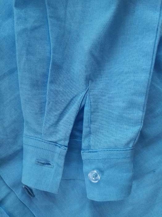 Фотография покупателя товара Школьная рубашка для мальчика, цвет голубой, рост 152 см - Фото 4