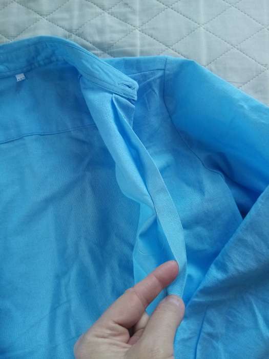 Фотография покупателя товара Школьная рубашка для мальчика, цвет голубой, рост 152 см - Фото 1
