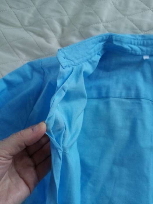Фотография покупателя товара Школьная рубашка для мальчика, цвет голубой, рост 152 см - Фото 6