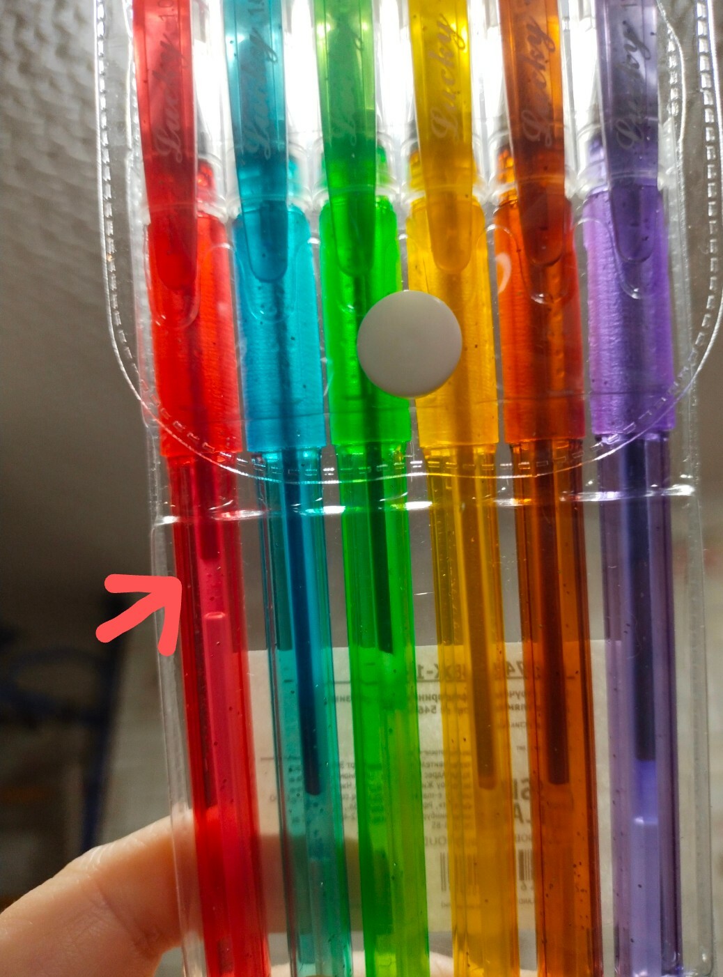 Фотография покупателя товара Набор гелевых ручек, 6 цветов, флуоресцентные, с резиновыми держателями - Фото 5