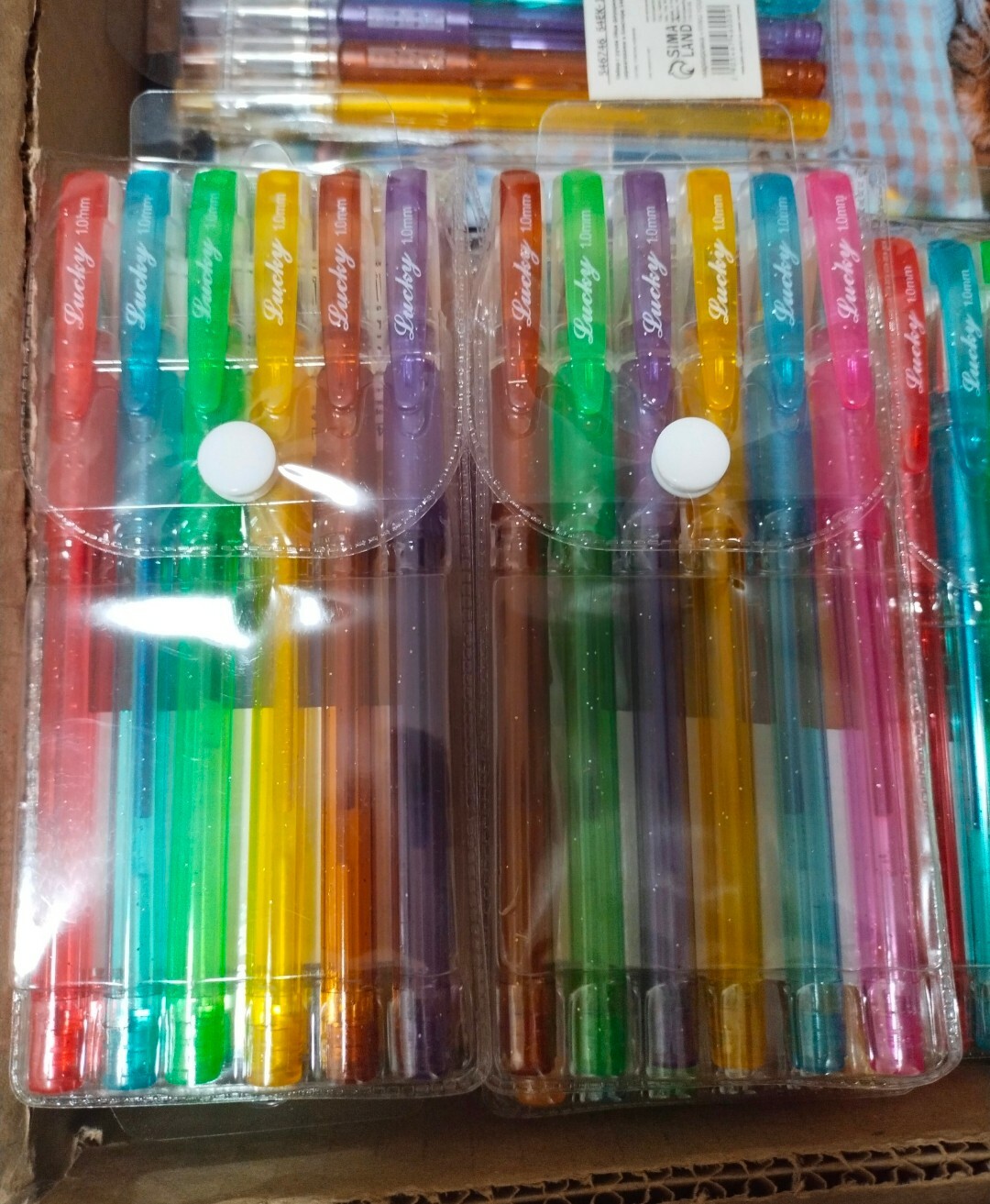 Фотография покупателя товара Набор гелевых ручек, 6 цветов, флуоресцентные, с резиновыми держателями - Фото 6