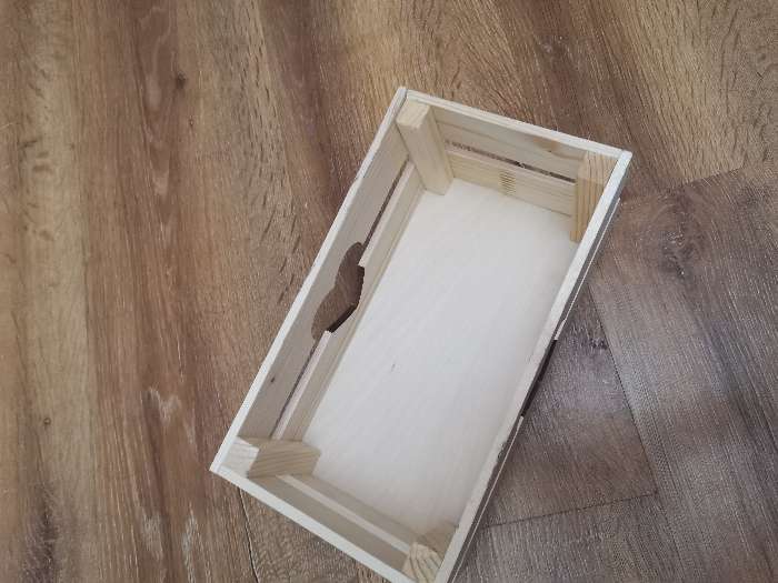 Фотография покупателя товара Кашпо деревянное 24.5×13.5×9 см "Двушка Лайт" реечное, сердце, натуральный Дарим Красиво