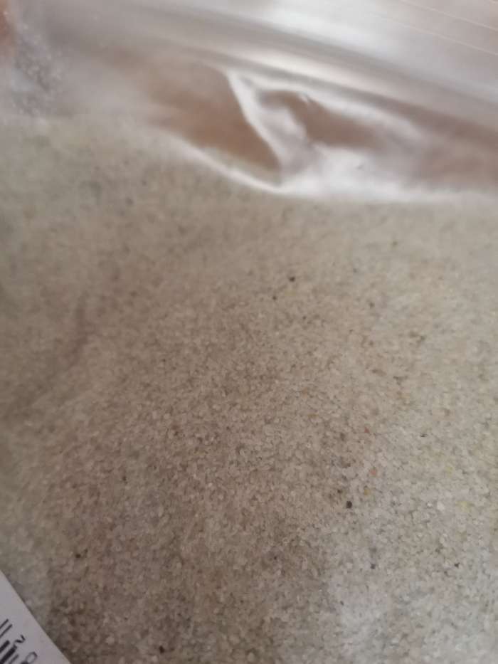 Фотография покупателя товара Песок для рисования «Натуральный», 1 кг
