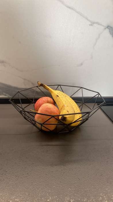 Фотография покупателя товара Фруктовница Доляна «Геометрия», чёрная