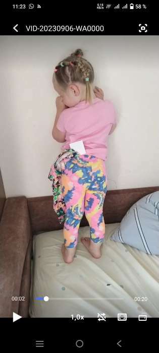 Фотография покупателя товара Леггинсы для девочки 2шт, цвет разноцветный, рост 110 см - Фото 10