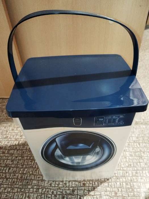 Фотография покупателя товара УЦЕНКА Контейнер для стирального порошка БЕЗ крышки, 5 л, 19.6×16.7×23 см - Фото 3