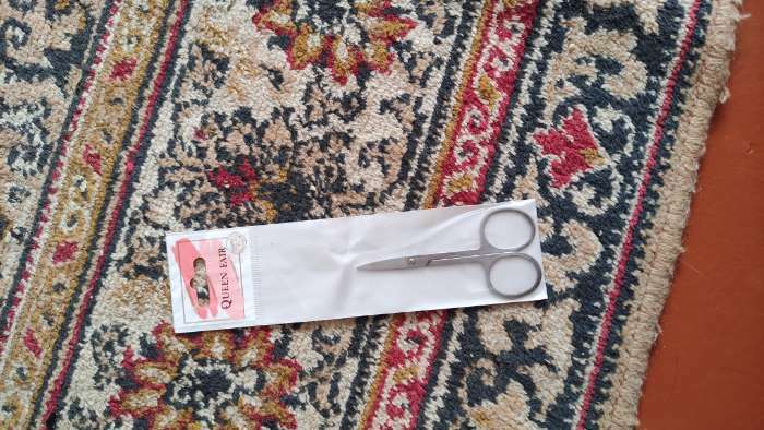 Фотография покупателя товара Ножницы маникюрные QF, прямые, широкие, 9 см - Фото 2