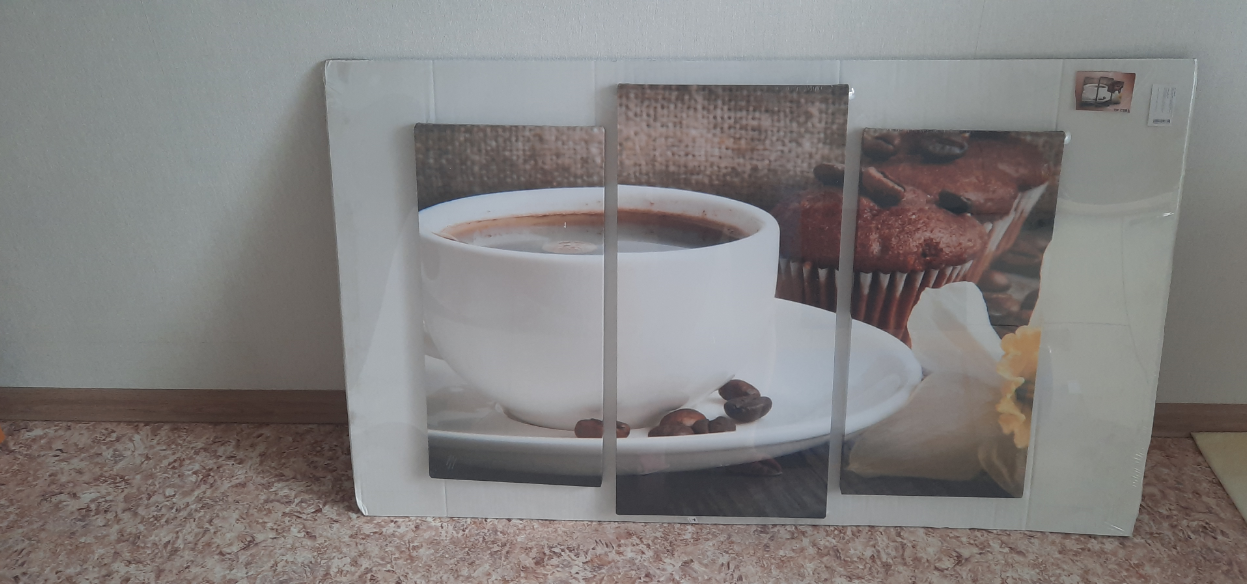Фотография покупателя товара Картина модульная на подрамнике "Кофе" 2шт-25,5*50,5см, 30,5*60см, 60х100 см - Фото 1