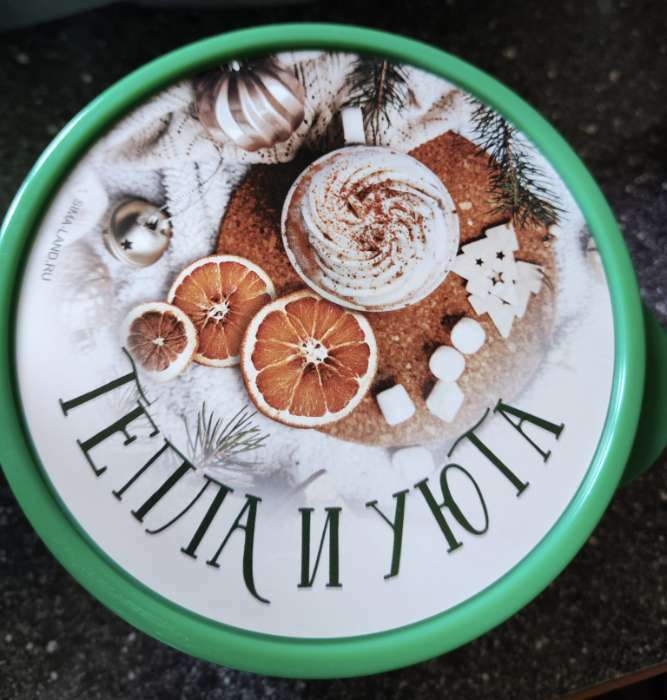 Фотография покупателя товара Ланч - бокс круглый «Новогодние мечты сбываются», 500 мл - Фото 6