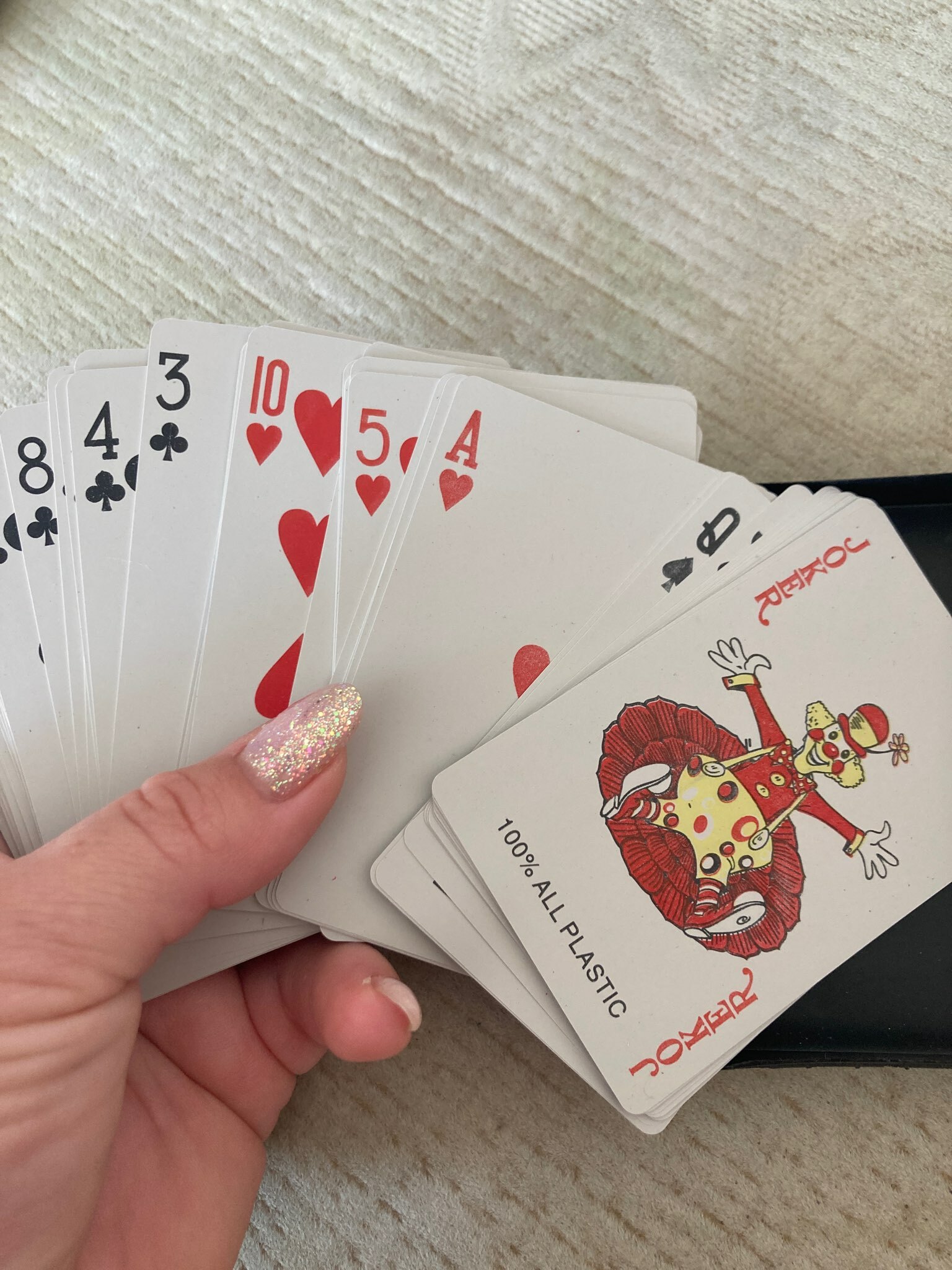 Фотография покупателя товара Карты игральные пластиковые «Royal», колода 54 шт., 8.8×5.7 см - Фото 19