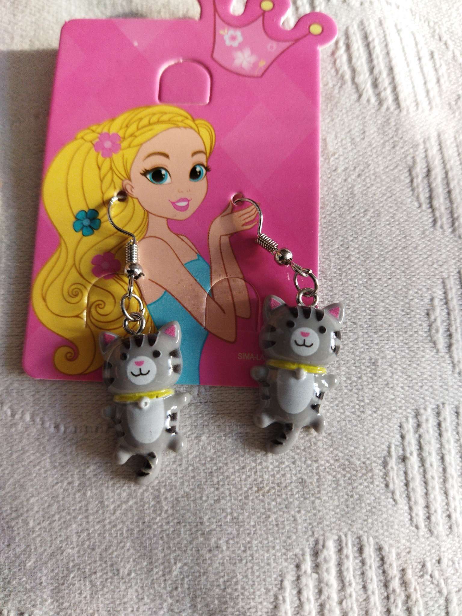 Фотография покупателя товара Серьги детские «Выбражулька» котята, цвет серый в серебре - Фото 6