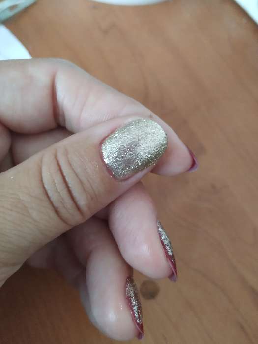 Фотография покупателя товара Гель-лак для ногтей "Сверкающая платина", трёхфазный LED/UV, 10мл, цвет 001 золотой - Фото 10