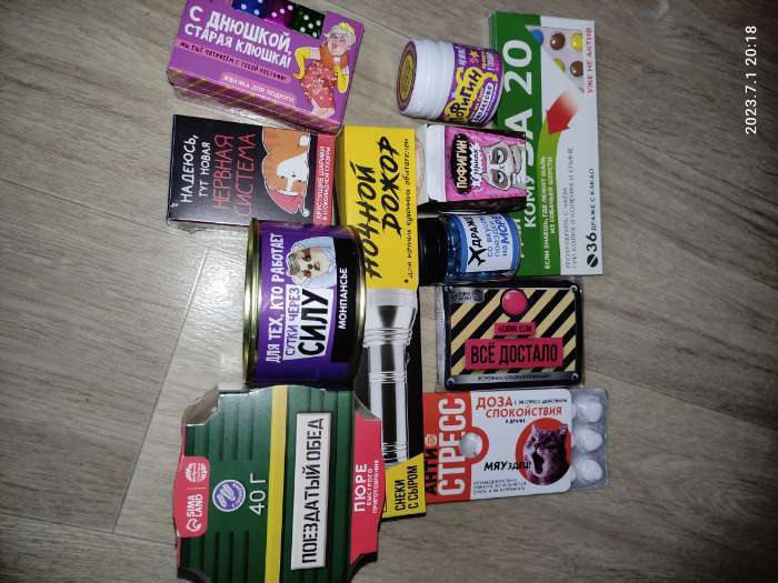 Фотография покупателя товара Монпансье «Сутки через силу» в консервной банке, 100 г - Фото 3