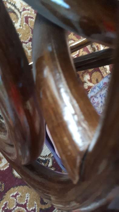 Фотография покупателя товара Кресло-качалка, с подушкой, ротанг, цвет оливковый, 05/04 - Фото 2