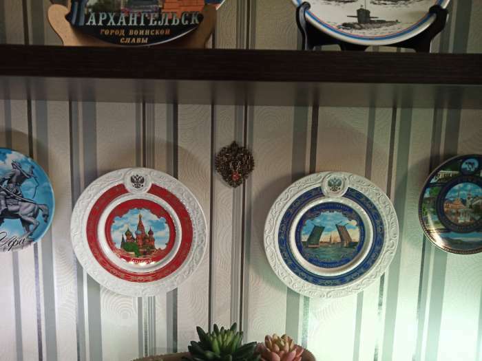 Фотография покупателя товара Тарелка сувенирная «Санкт-Петербург. разводной мост», d = 20 см