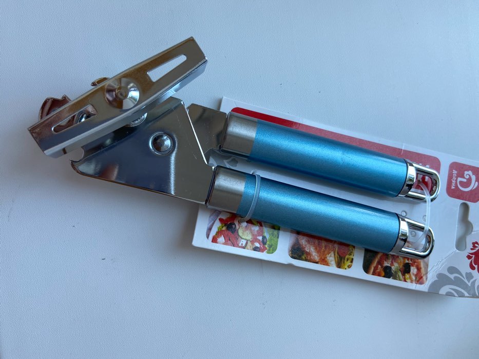 Фотография покупателя товара Нож консервный Доляна Lаgооnа, 19 см, нержавеющая сталь, цвет голубой металлик - Фото 6