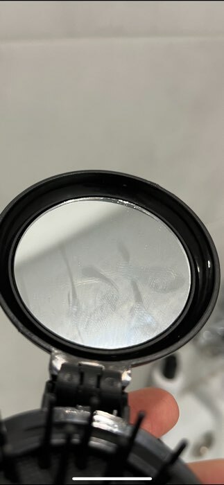 Фотография покупателя товара Расчёска массажная, складная, с зеркалом, d = 6,5 см, рисунок МИКС