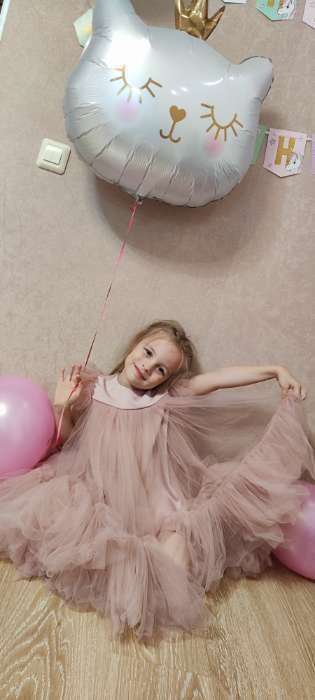 Фотография покупателя товара Платье детское с пышной юбкой KAFTAN, рост 122-128, розовый - Фото 3