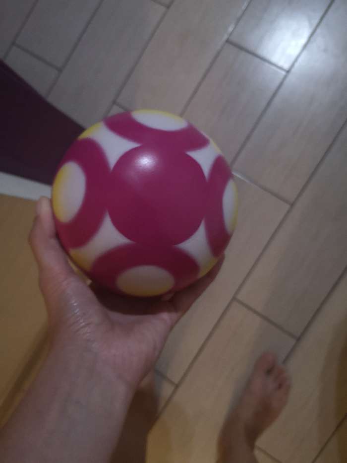 Фотография покупателя товара Мяч «Лепесток», диаметр 12,5 см, цвета МИКС - Фото 2