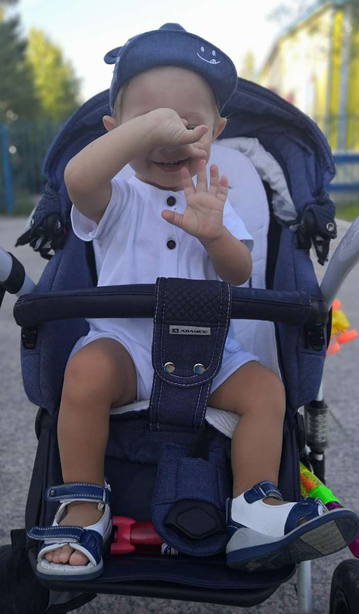 Фотография покупателя товара Песочник детский «Крошка Я» Love nature, рост 62-68 см, зелёный - Фото 4