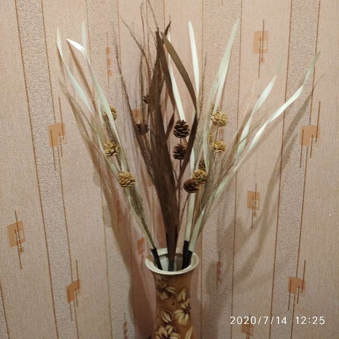 Фотография покупателя товара Декор тинги "Шишки и листья" 140 см (цена за 1шт),