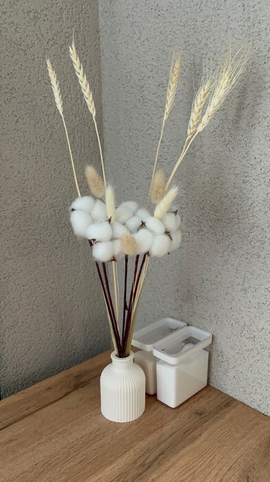 Фотография покупателя товара Декор сухоцвет «Хлопок», h=8 см, d=5 см - Фото 7