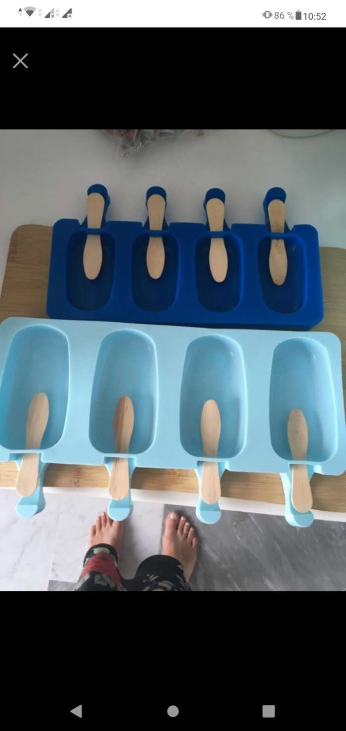 Фотография покупателя товара Форма для мороженого Доляна «Эскимо малое», силикон, 21,5×12,5×2 см, 4 ячейки (6,9×3,8 см), цвет МИКС - Фото 47