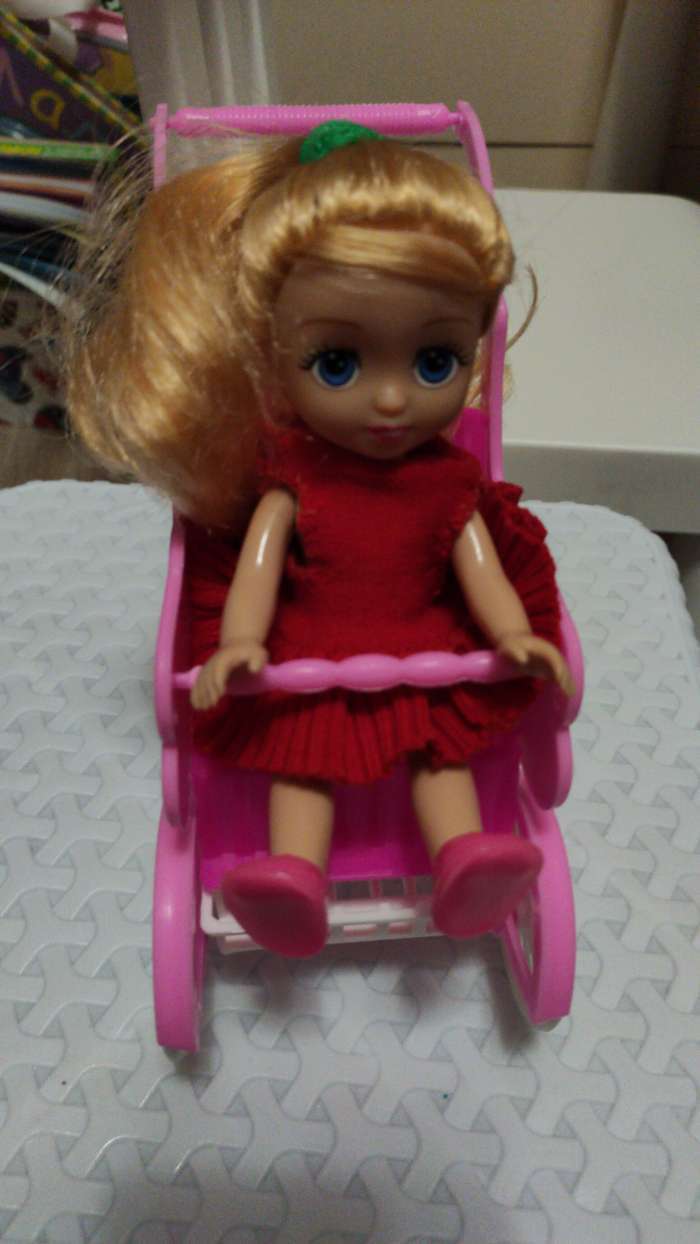 Фотография покупателя товара Коляска для кукол «Летняя», цвета МИКС - Фото 2